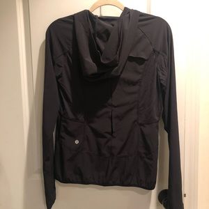 lululemon Black Running Wind Breaker Jacket
